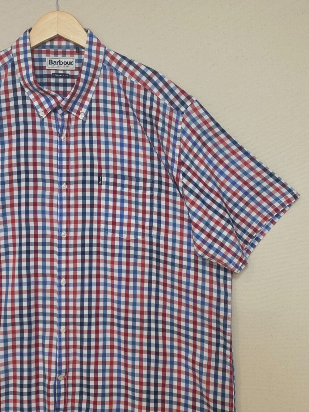 Barbour Short Sleeve Tailored Fit Button Down XXL